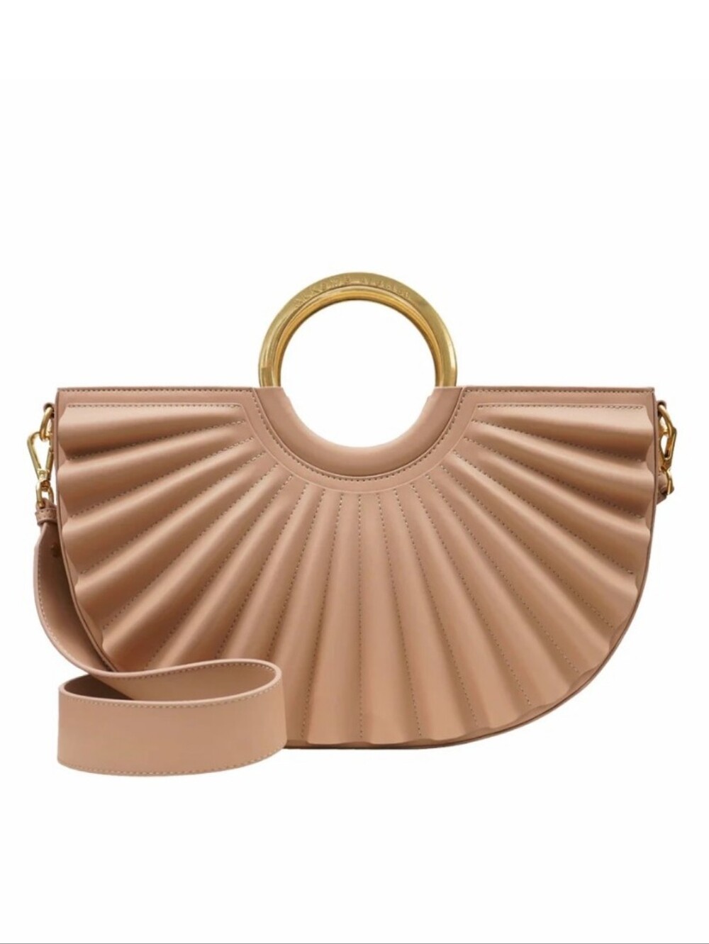 Alkeme Atelier Water Moon Satchel Bag In Nude